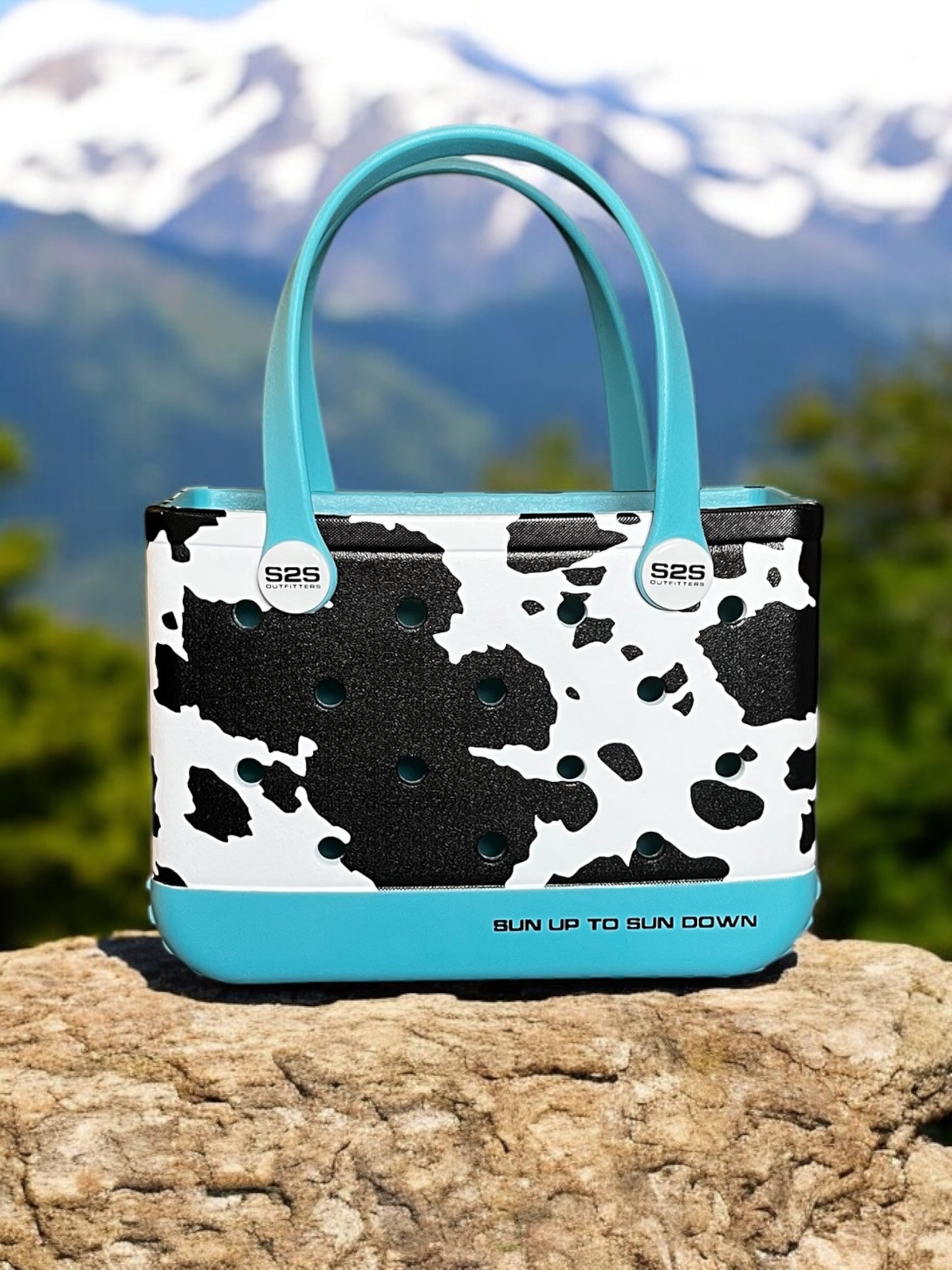 Venture Sack Cow Print Blue Small