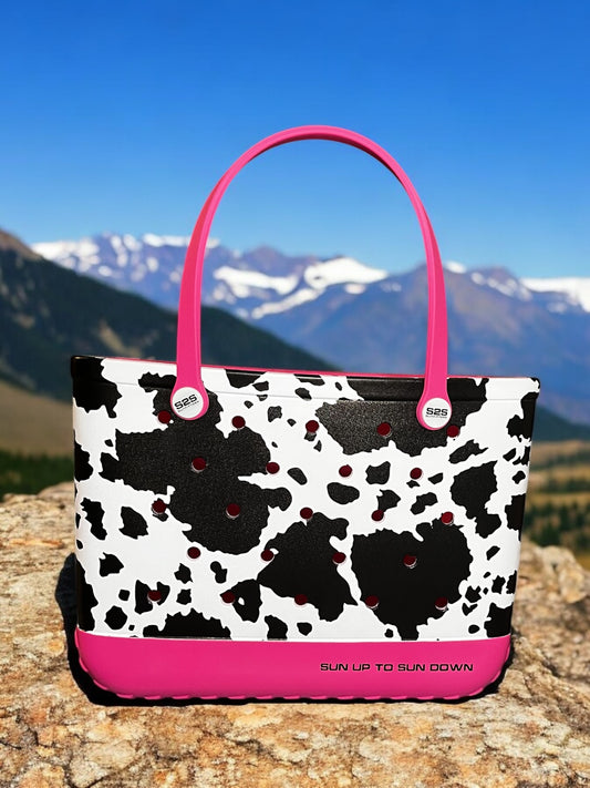 Venture Sack Cow Print Pink XL