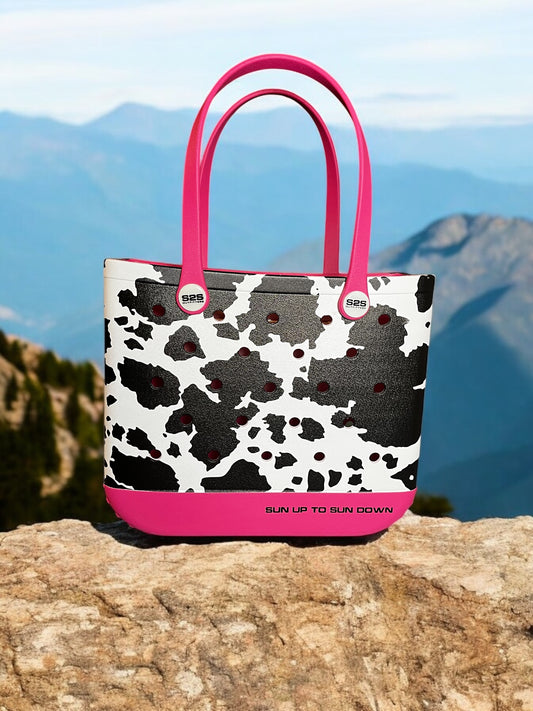 Venture Sack Cow Print Pink M