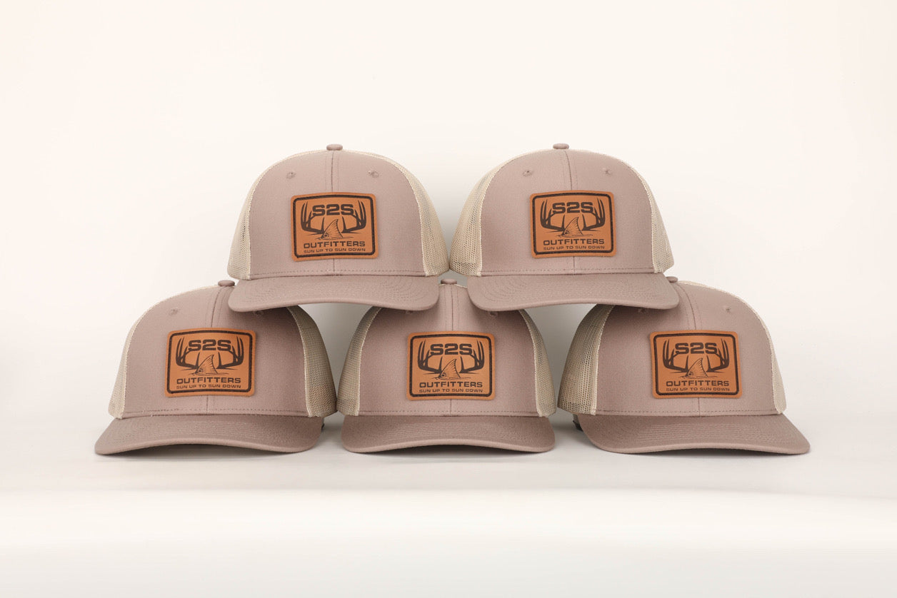 Leather Patch Trucker Hat Mauve