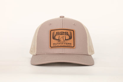 Leather Patch Trucker Hat Mauve